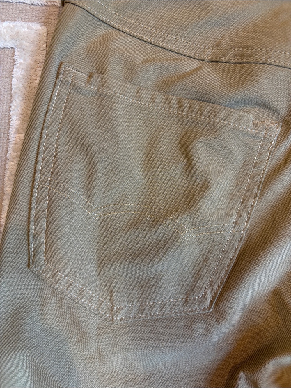 American Eagle Outfitters Olive-Tan Slim Chinos - Picture 5 of 5